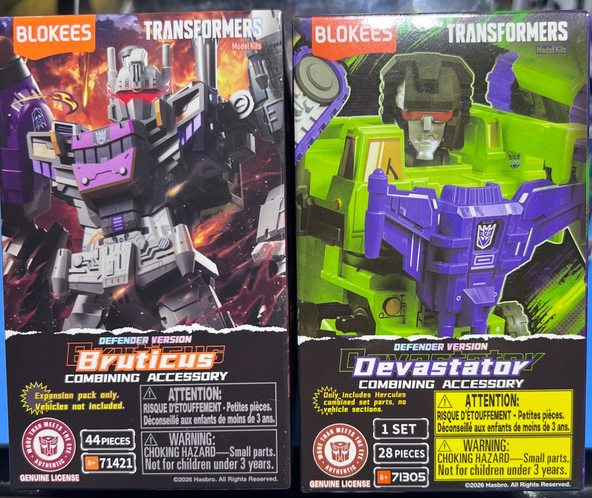 BLOKEES  TRANSFORMERS DEFENDER VERSION - BRUTICUS &  DEVASTATOR ACCESSORY KIT