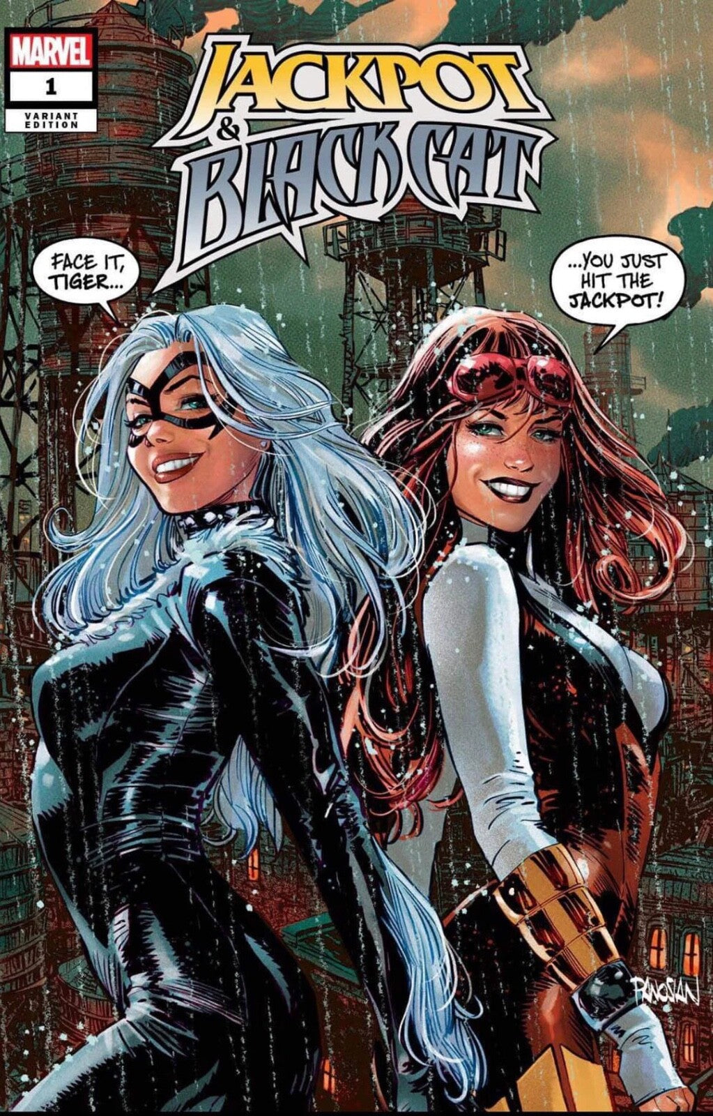 JACKPOT & BLACK CAT #1 EXCLUSIVE  - PANOSIAN