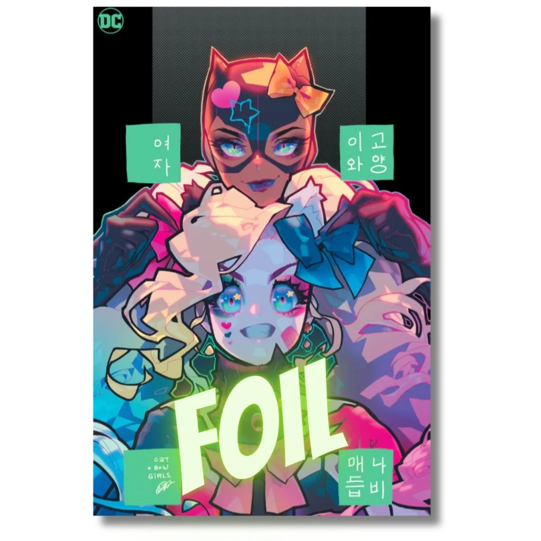 CATWOMAN #68 NYCC VIRGIN FOIL EXCLUSIVE - ROSE BESCH - 2024 - HARLEY QUINN
