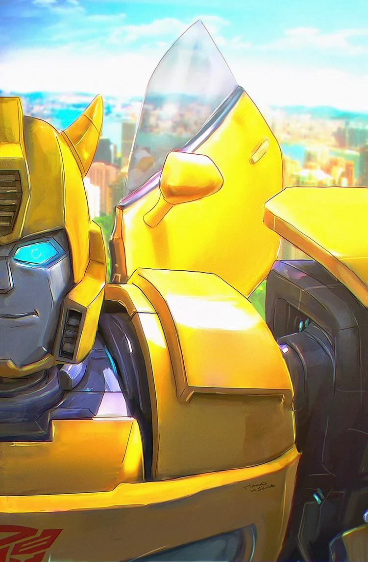 TRANSFORMERS #1 DA SILVA VIRGIN EXCLUSIVE CONNECTING SET 11TH BUMBLEBEE  LTD 750