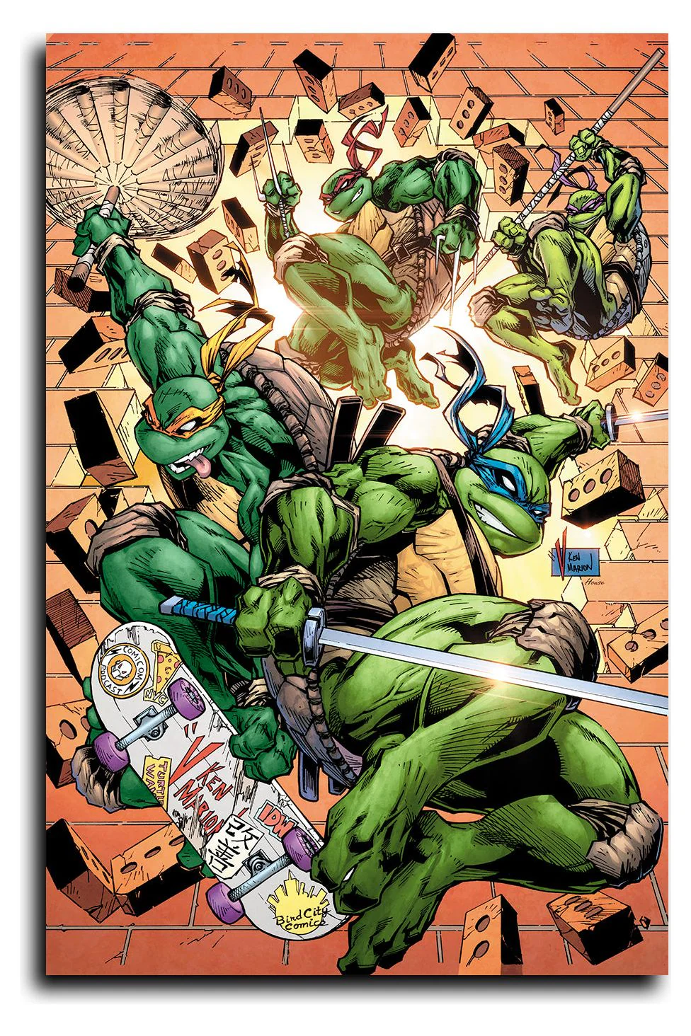 TEENAGE MUTANT NINJA TURTLES #1 CONVENTION VIRGIN EXCLUSIVE - KEN V