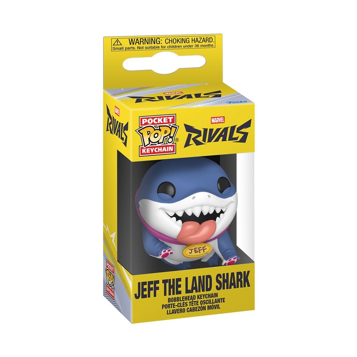 FUNKO POCKET POP KEYCHAIN MARVEL RIVAL JEFF THE LAND SHARK - NIB SEALED