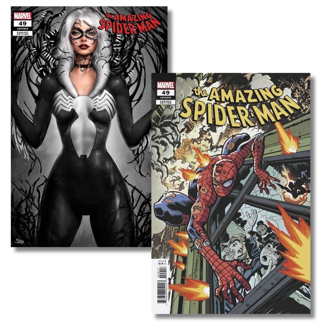AMAZING SPIDER-MAN #49 EXCLUSIVE TRADE & 1:25 RATIO - BLACK CAT - SZERDY/SAMNEE
