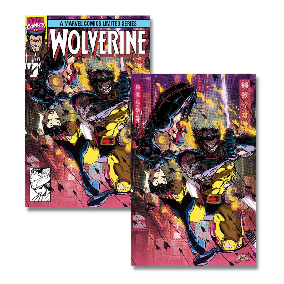 WOLVERINE #1 FACSIMILE EXCLUSIVE VIRGIN/TRADE SET  - KAARE, MILLER. CLAREMONt