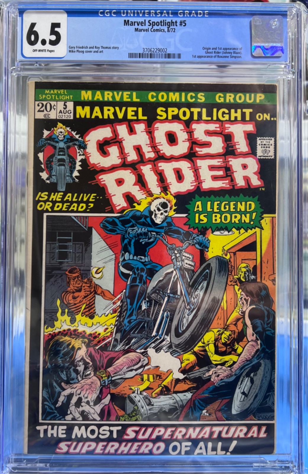 6.5 CGC MARVEL SPOTLIGHT #5 1ST GHOST RIDER - RYAN GOSLING MCU