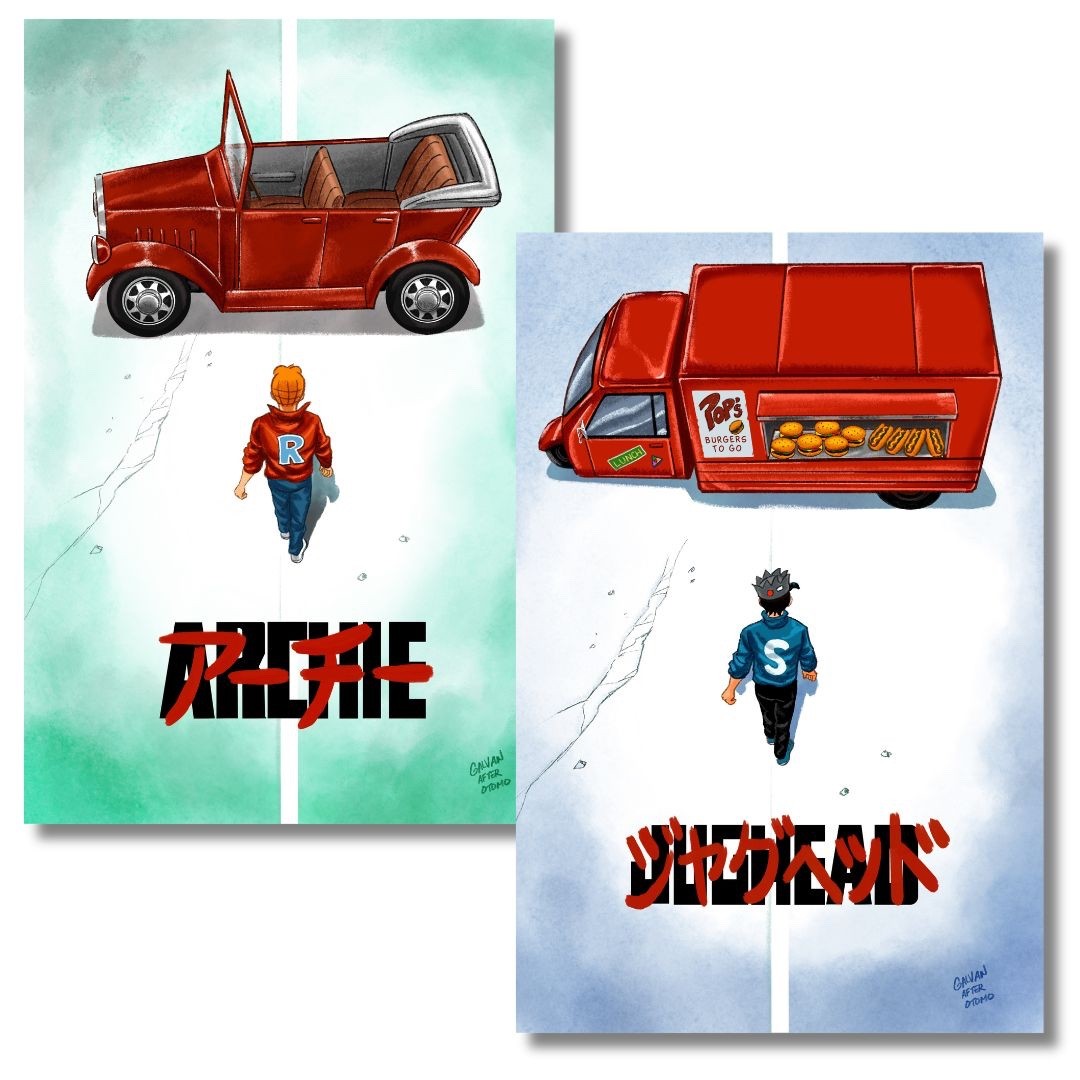 ARCHIE JUGHEAD AKIRA EXCLUSIVE HOMAGE SET - LIFE WITH ARCHIE #42  GALVAN LTD 250