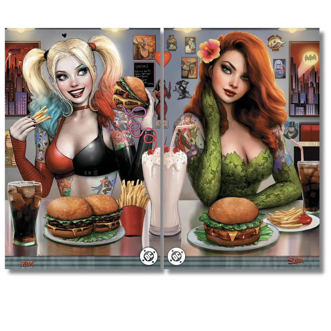 HARLEY QUINN #45 & POISON IVY #27 EXCLUSIVE CONNECTING VIRGIN SET - SZERDY
