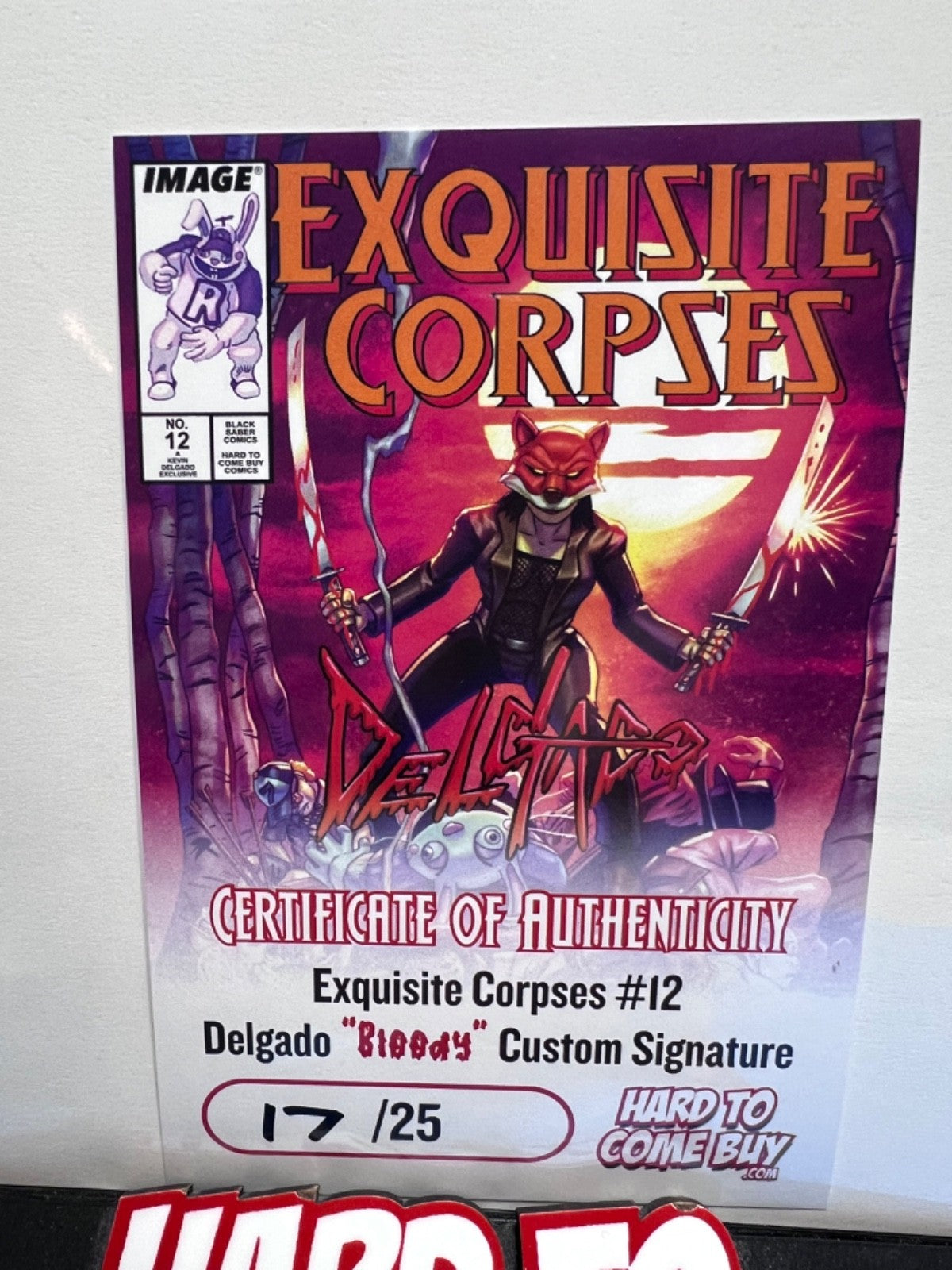 EXQUISITE CORPSES #12 EXCLUSIVE W/ BLOODY SIG REMARK - KEVIN DELGADO  Ltd 25 COA