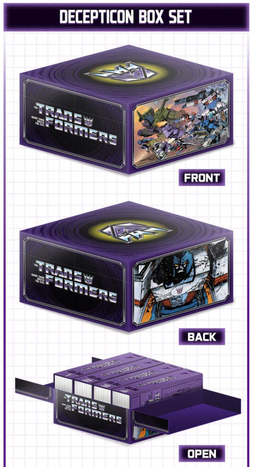 TRANSFORMERS TIL ALL ARE ONE KICKSTARTER COMPENDIUM DECEPTICON HC 4 VOL BOX SET