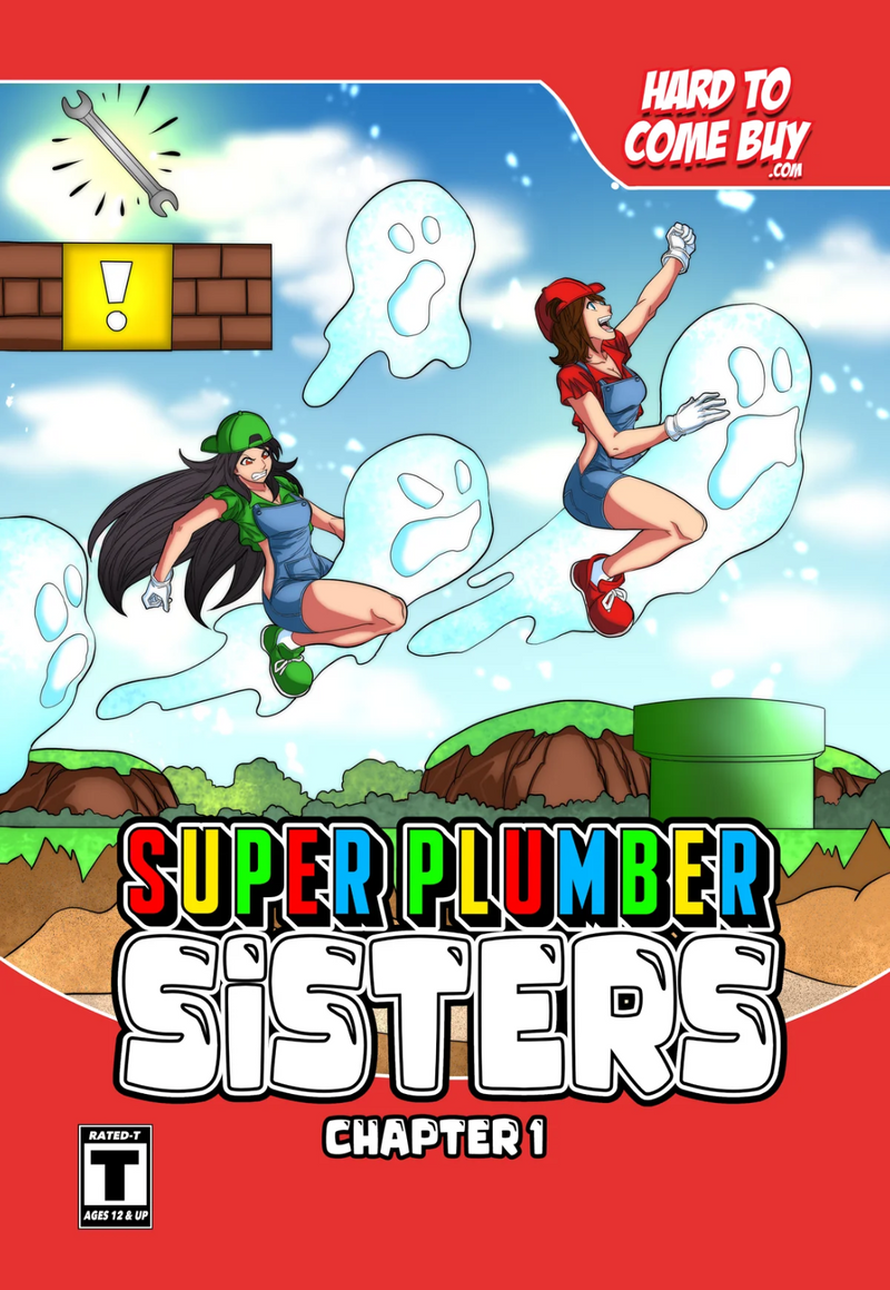 SUPER PLUMBER SISTERS #1 EXCLUSIVE FOIL/TRADE - SUPER MARIO Wii HOMAGE - LTD 32