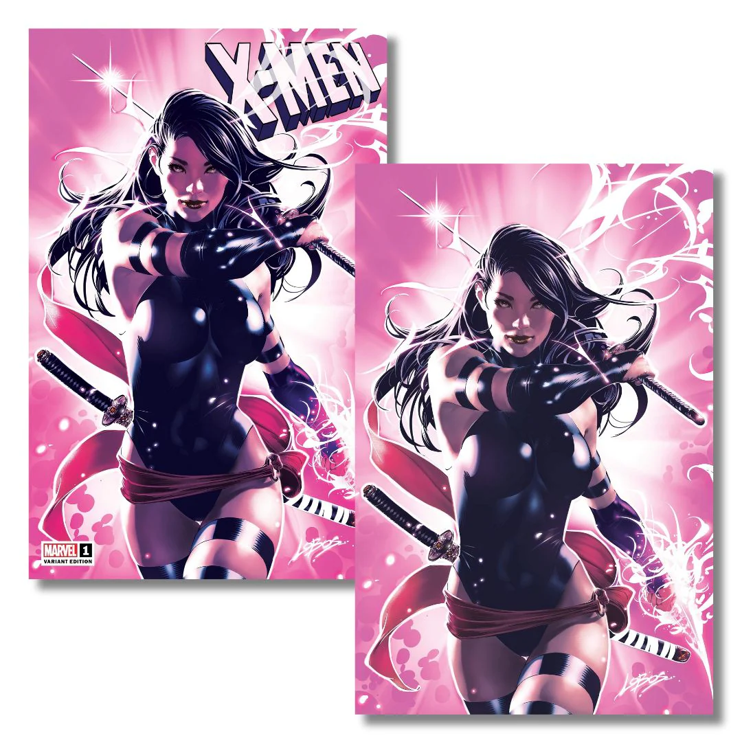 X-MEN #1 EXCLUSIVE VIRGIN/TRADE SET - PSYLOCKE - LOBOS (2024) - LTD 1K
