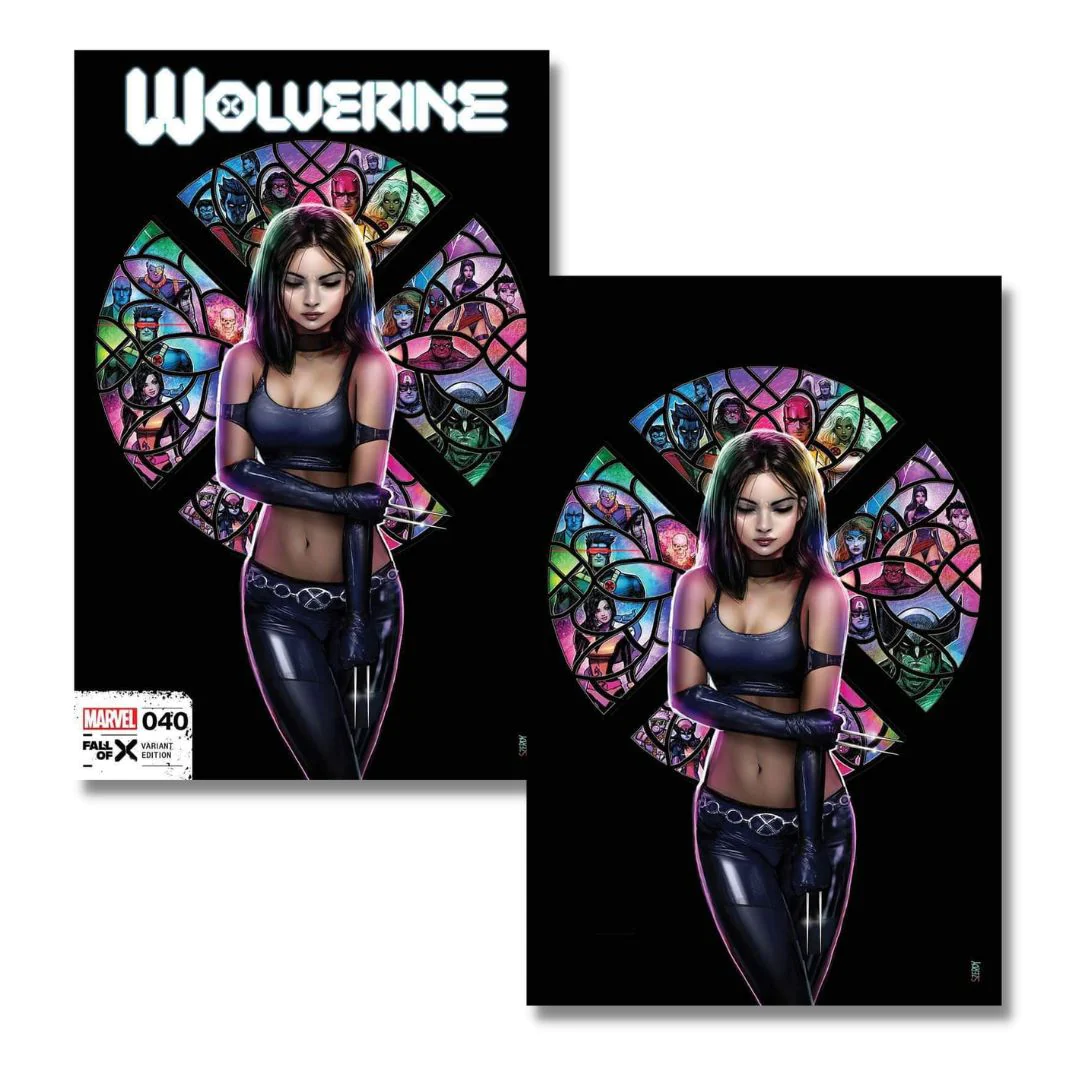 WOLVERINE #40 EXCLUSIVE VIRGIN/TRADE - X23 - NATHAN SZERDY STAINED GLASS