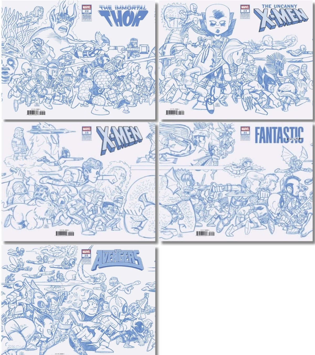 1:50 MARVEL UNIVERSE CONNECTING RATIO SET - GIARRUSO -  MISSING ONE -  14/15