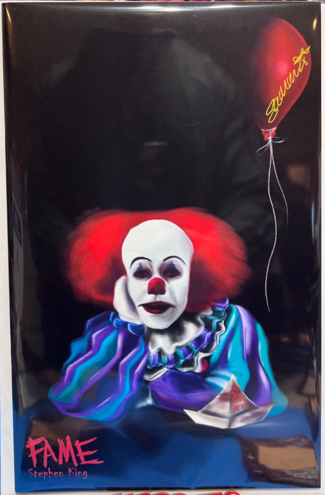 FAME STEPHEN KING VIRGIN EXCLUSIVE SIGNED - IT HOMAGE - SAMMII -LTD 100