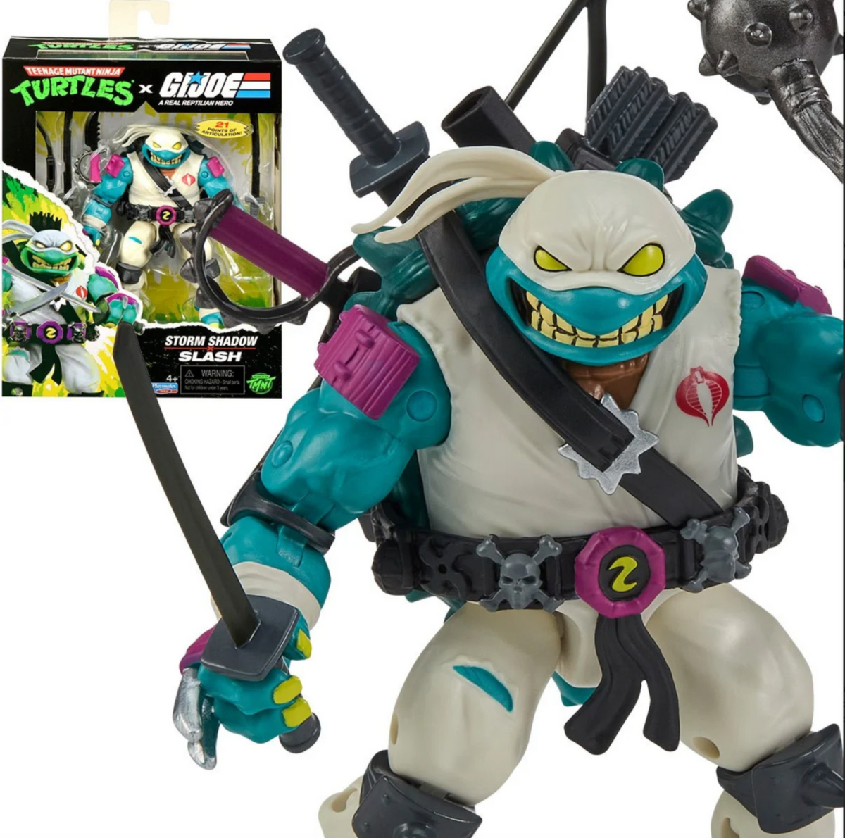 TEENAGE MUTANT NINJA TURTLES x GI JOE MASHUP, SLASH /STORM SHADOW - NIB