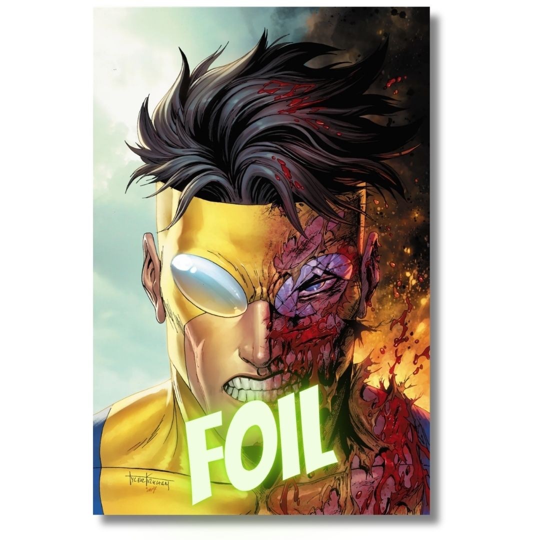 INVINCIBLE RETURNS #1 FOIL EXCLUSIVE FACSIMILE - KIRKHAM LTD 1500  1ST THRAGG