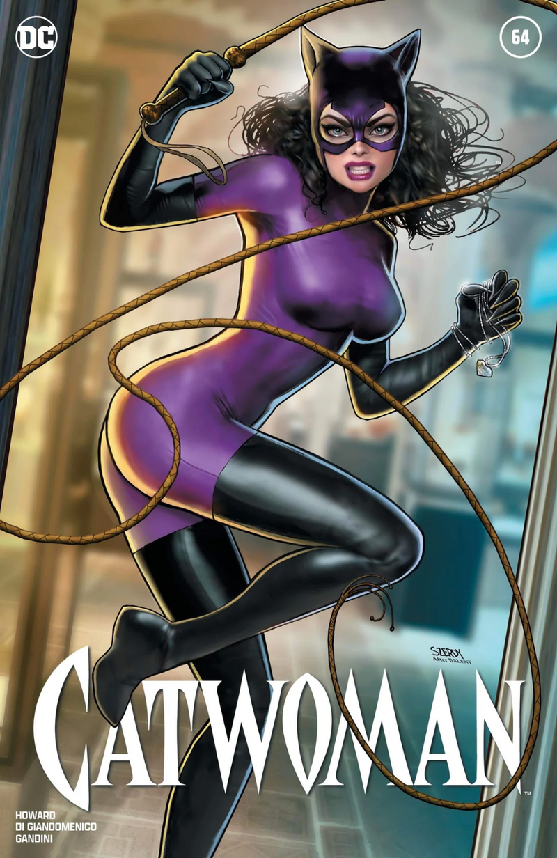 CATWOMAN #64 EXCLUSIVE FOIL/VIRGIN/TRADE HOMAGE - SZERDY LTD 800