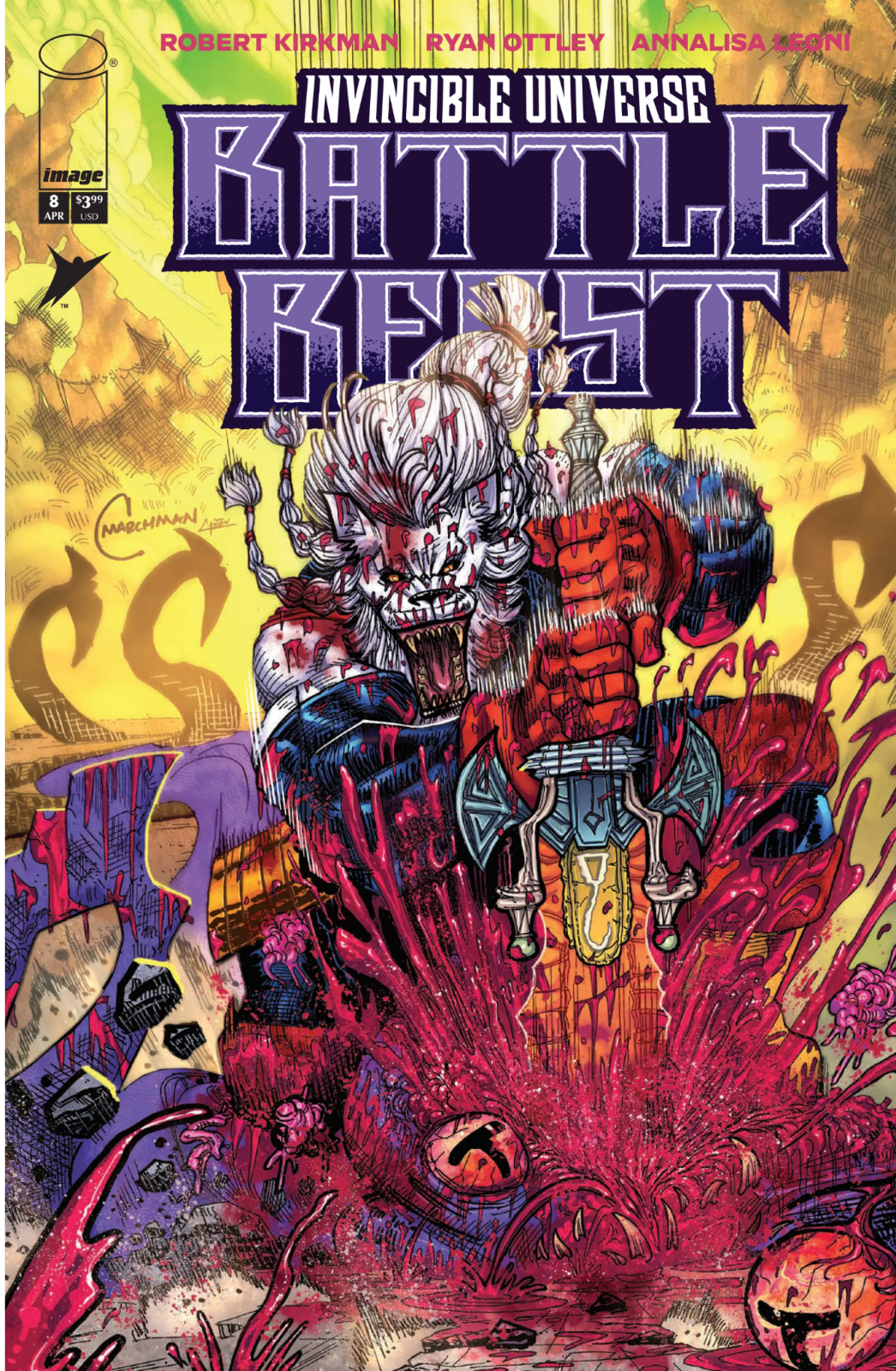 BATTLE BEAST #8 EXCLUSIVE - MARCHMAN - LTD 1K - INVINCIBLE