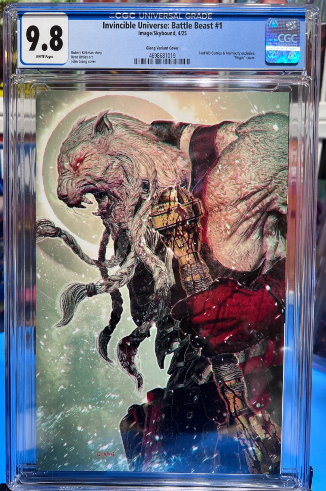 9.8 CGC INVINCIBLE UNIVERSE BATTLE BEAST #1 VIRGIN EXCLUSIVE - JOHN GIANG