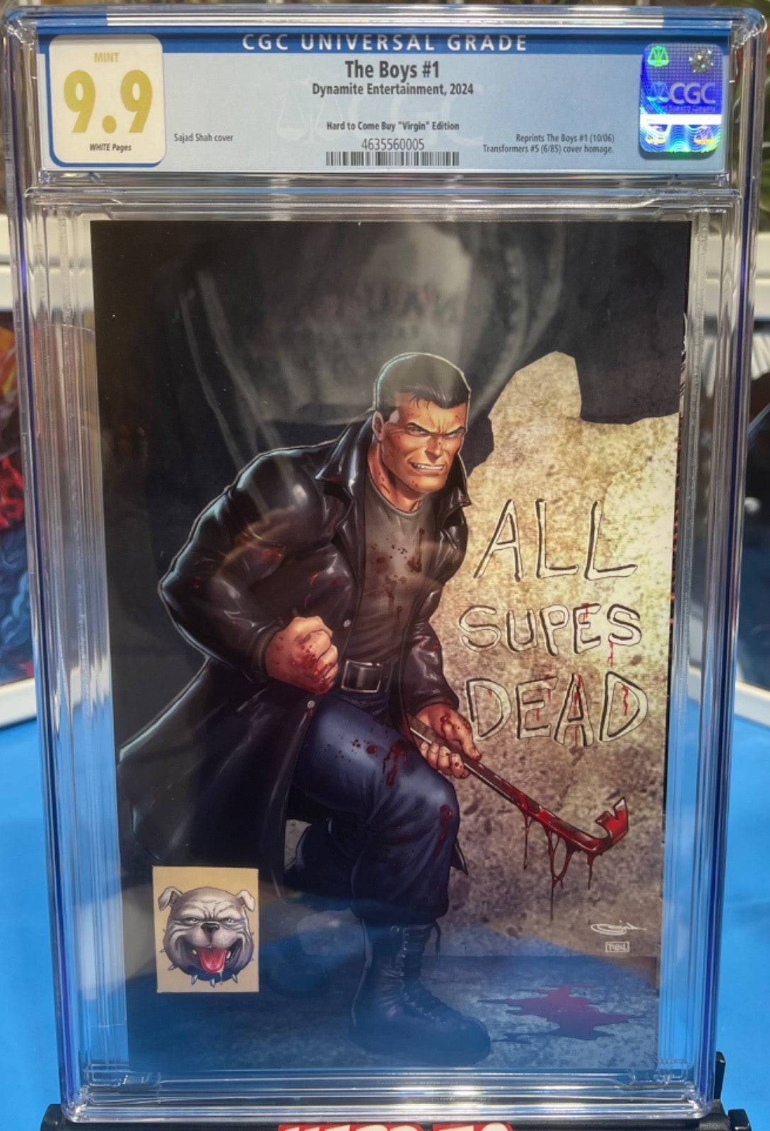 9.9 CGC THE BOYS #1 VIRGIN DALLAS EXPO EXCLUSIVE  HOMAGE LTD 100 COA - SHAH