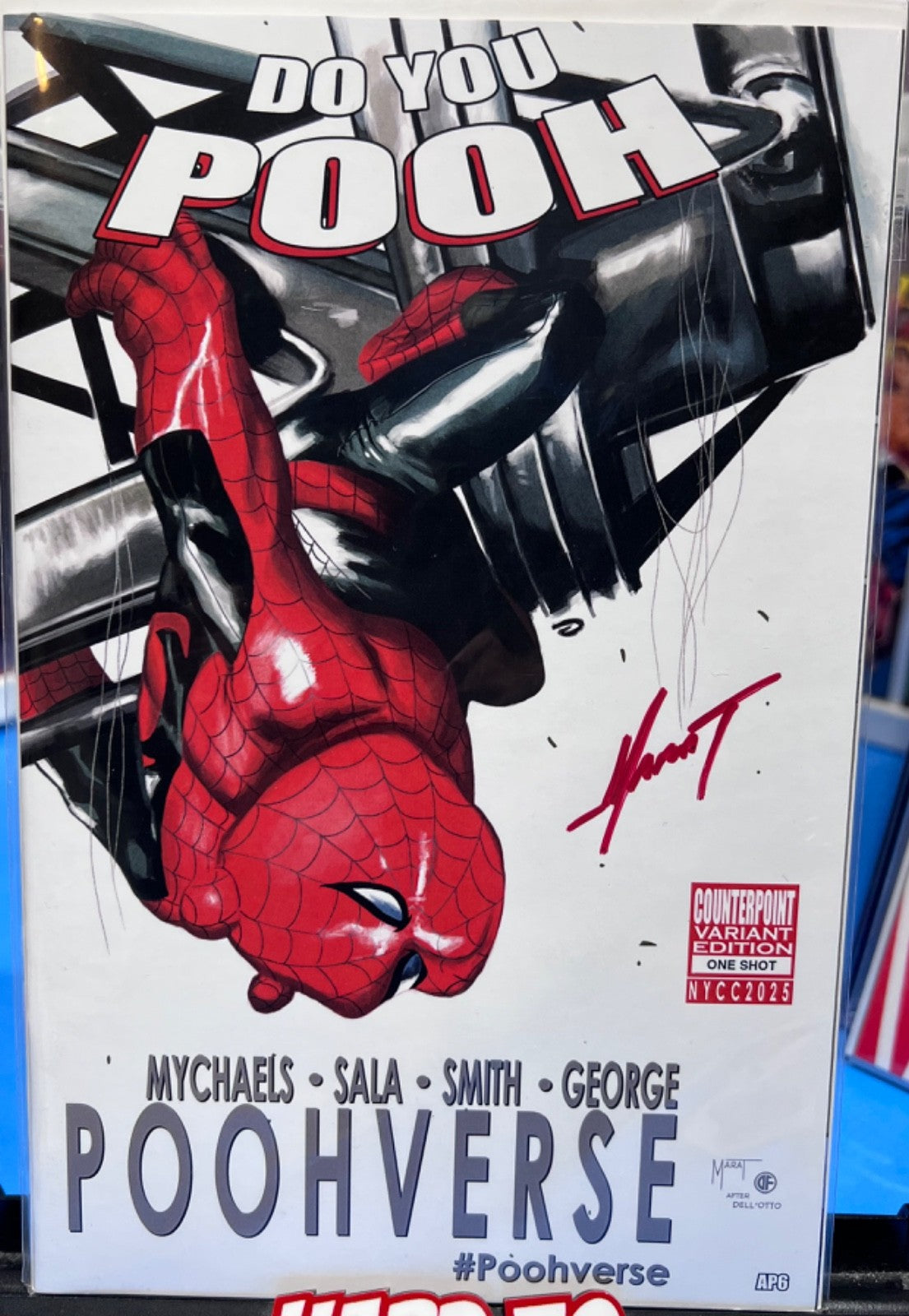 DO YOU POOH? NYCC EXCLUSIVE ASM #667 DELL OTTO HOMAGE SIGNED MARAT MYCHAELS COA