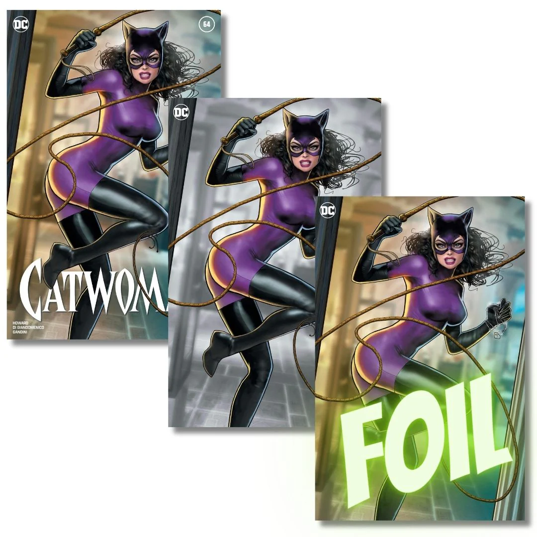 CATWOMAN #64 EXCLUSIVE FOIL/VIRGIN/TRADE HOMAGE - SZERDY LTD 800