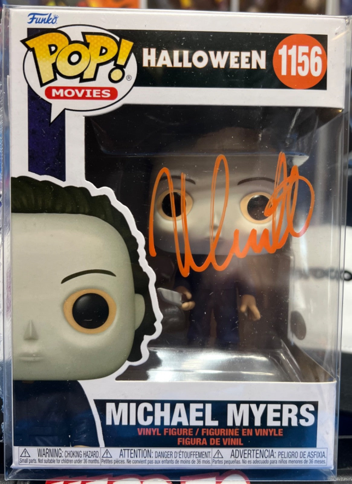 NICK CASTLE SIGNED FUNKO POP #1156 HALLOWEEN MICHAEL MYERS JSA CERT
