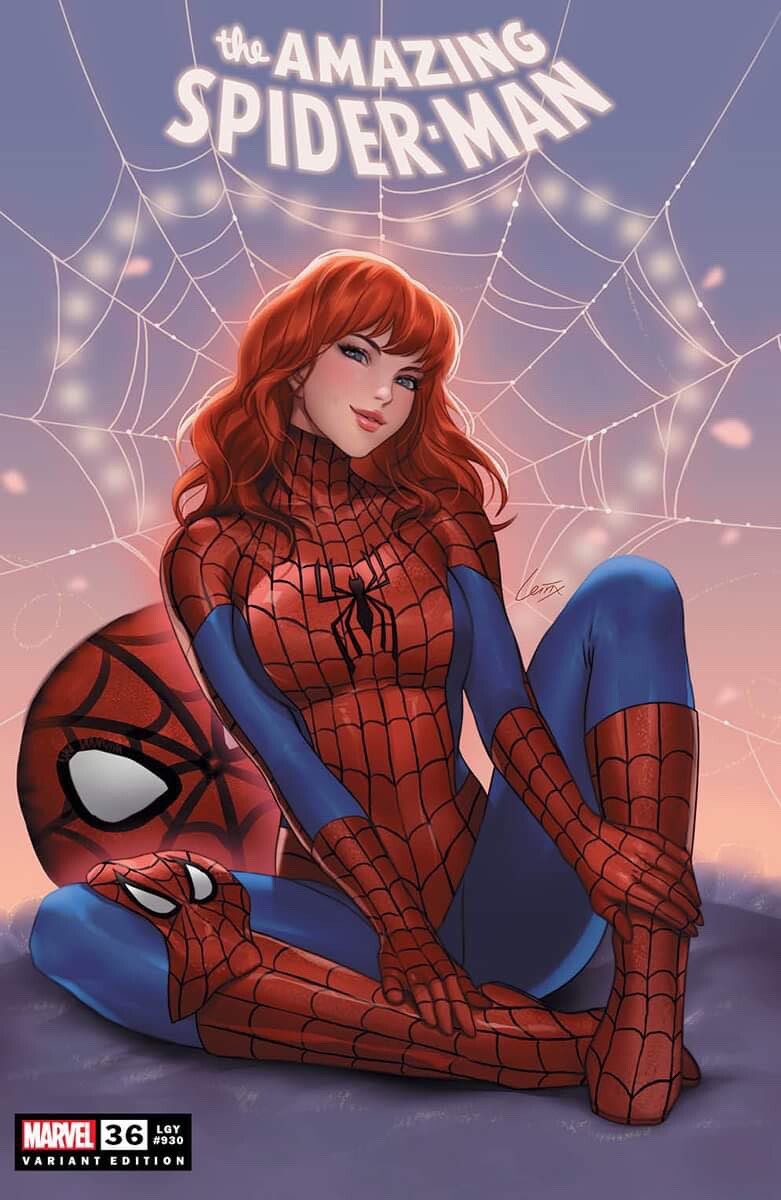 AMAZING SPIDER-MAN #36 EXCLUSIVE VIRGIN/TRADE SET LEIRIX - MARY JANE VALENTINE