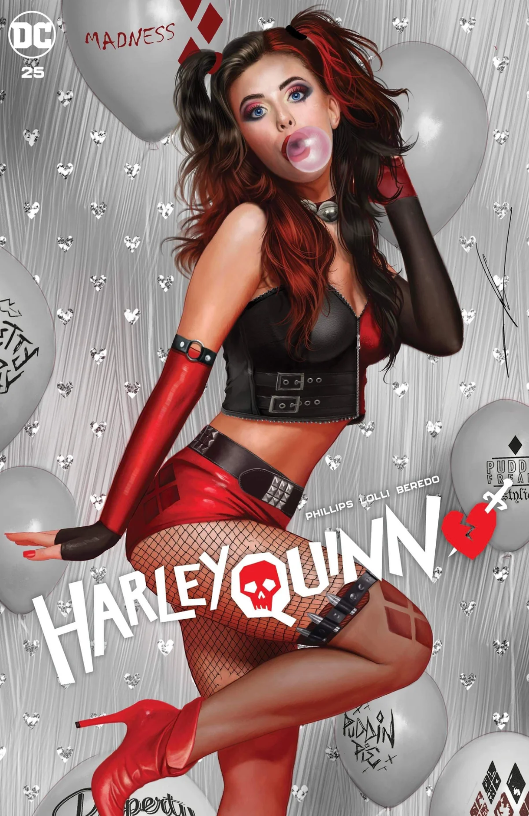 HARLEY QUINN #25 EXCLUSIVE TRADE - CARLA COHEN  BUBBLE GUM