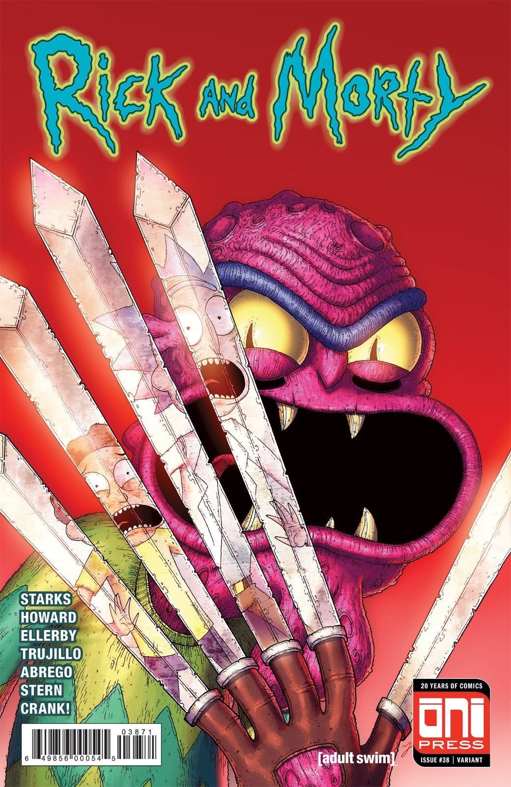 RICK & MORTY #38 EXCLUSIVE HULK #340 HOMAGE - MIKE VASQUEZ - LTD 1000