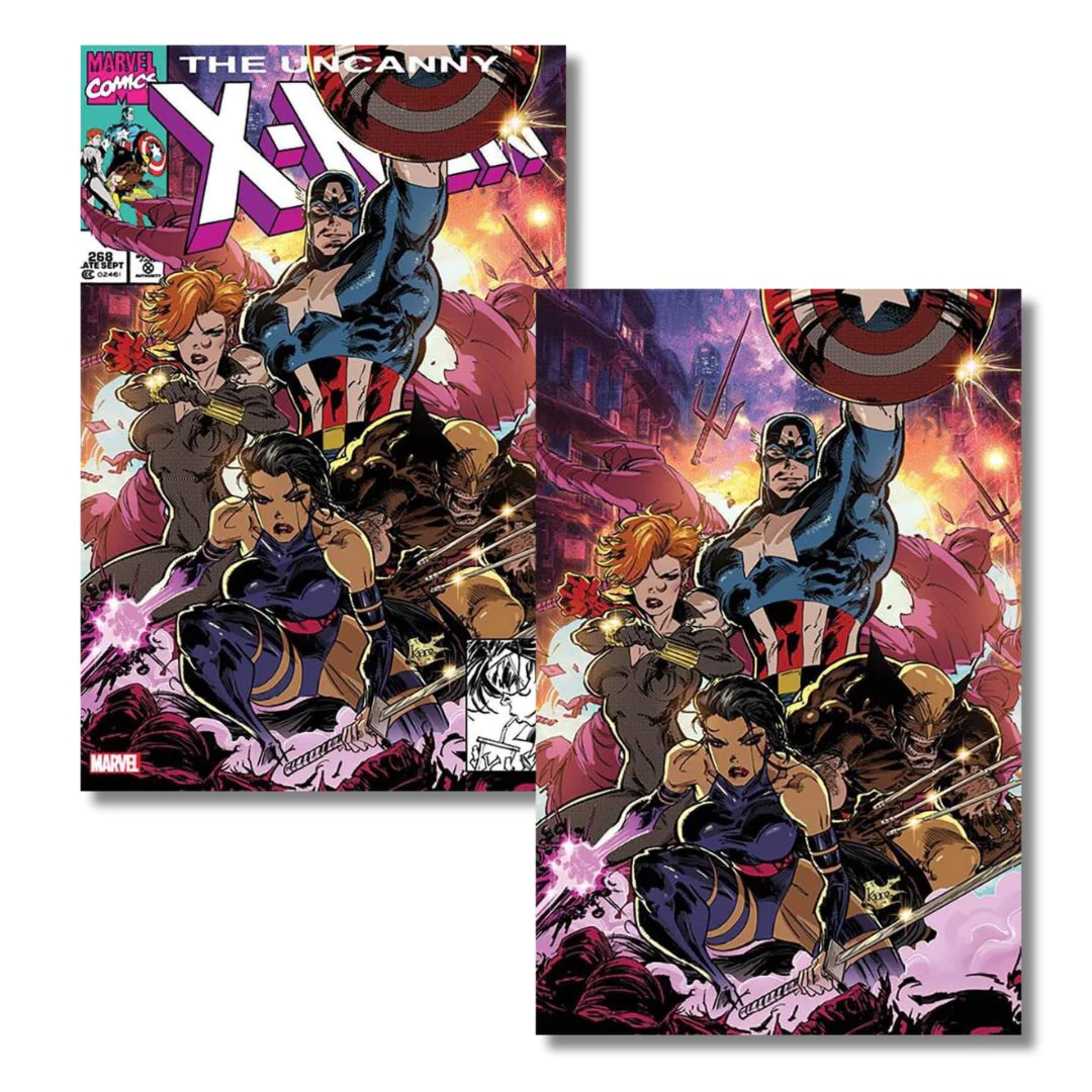 UNCANNY X-MEN #268 FACSIMILE EXCLUSIVE VIRGIN/TRADE - ANDREWS - WOLVERINE, CAP