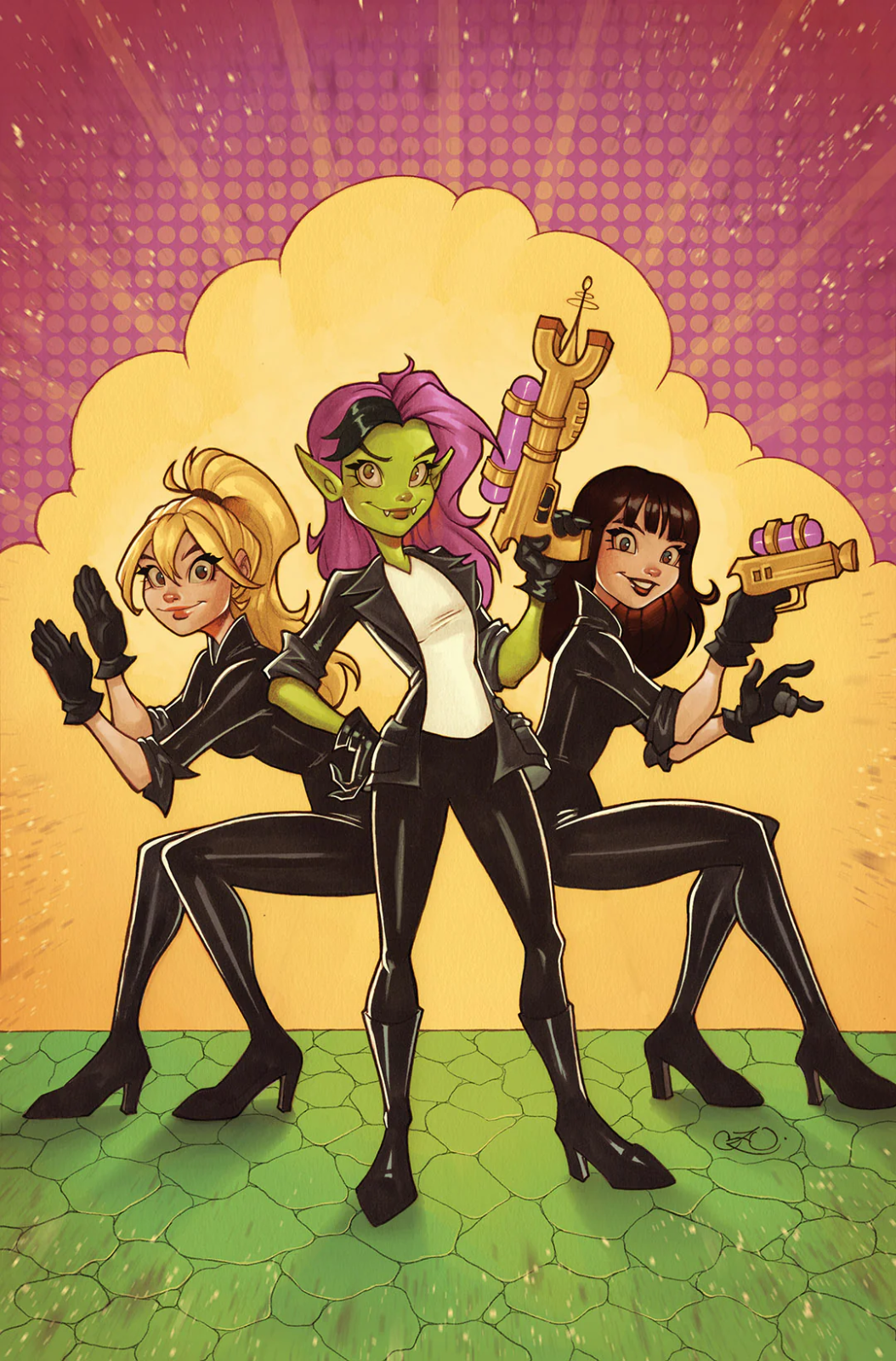 ARCHIE BETTY & VERONICA  SPY GIRLS #1 VIRGIN EXCLUSIVE CHARLIES ANGELS - ZULLO