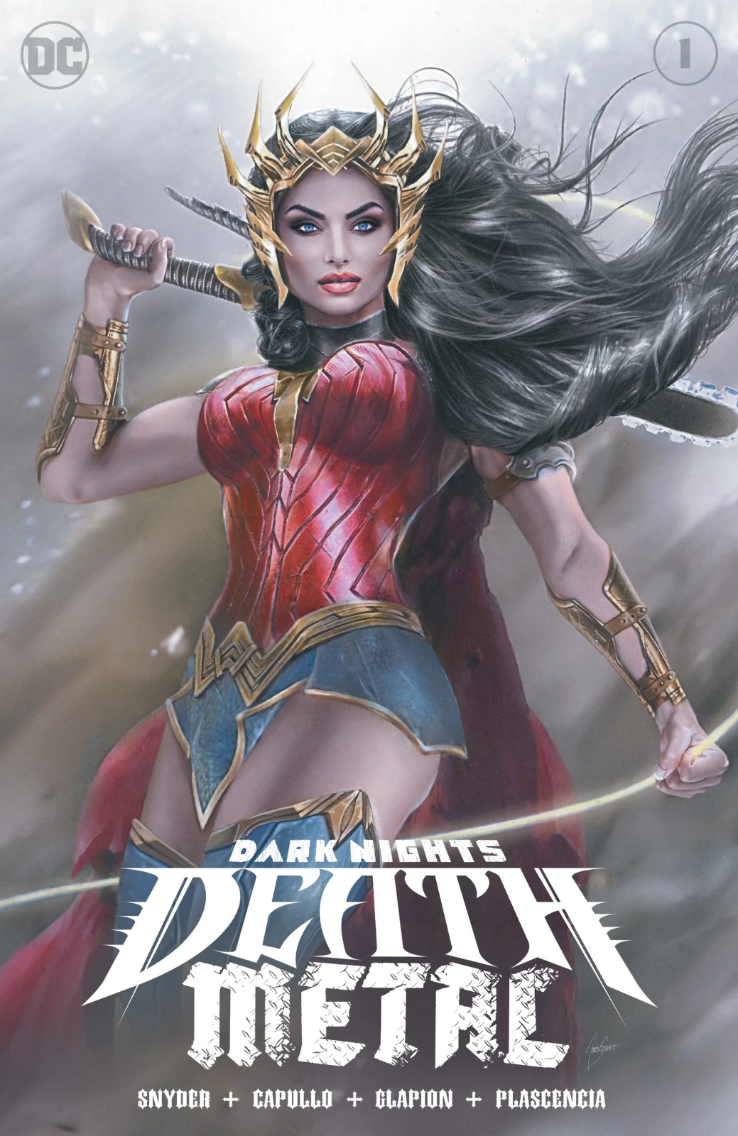 DARK NIGHTS DEATH METAL #1 NATALI SANDERS EXCLUSIVE - WONDER WOMAN