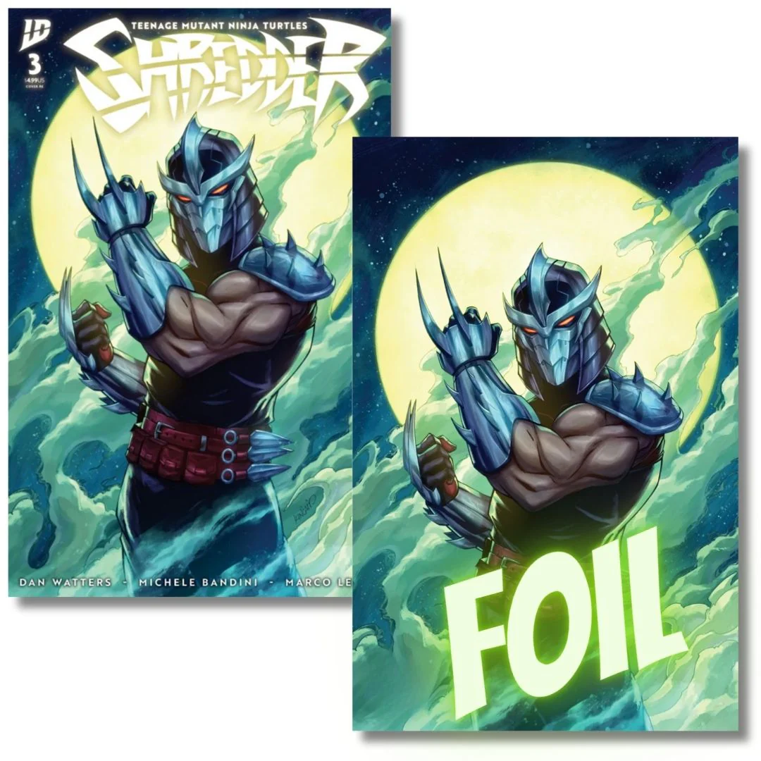 TMNT SHREDDER #3 VIRGIN FOIL & TRADE EXCLUSIVE - KINCAID  LTD 500