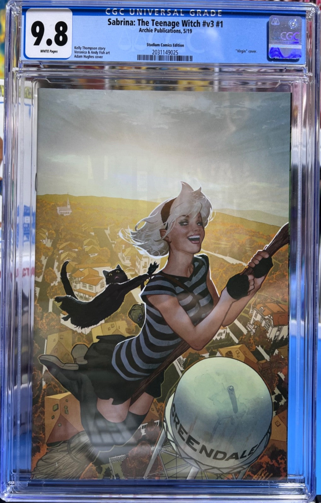 9.8 CGC ARCHIE SABRINA The TEENAGE WITCH #1 VIRGIN EXCLUSIVE ADAM HUGHES  2019