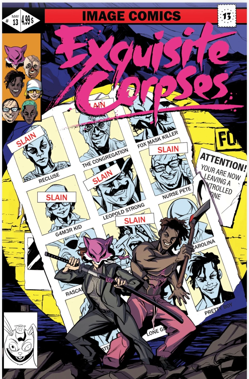 EXQUISITE CORPSES #13 EXCLUSIVE X-MEN HOMAGE LTD 250 - MAZZARA W/COA