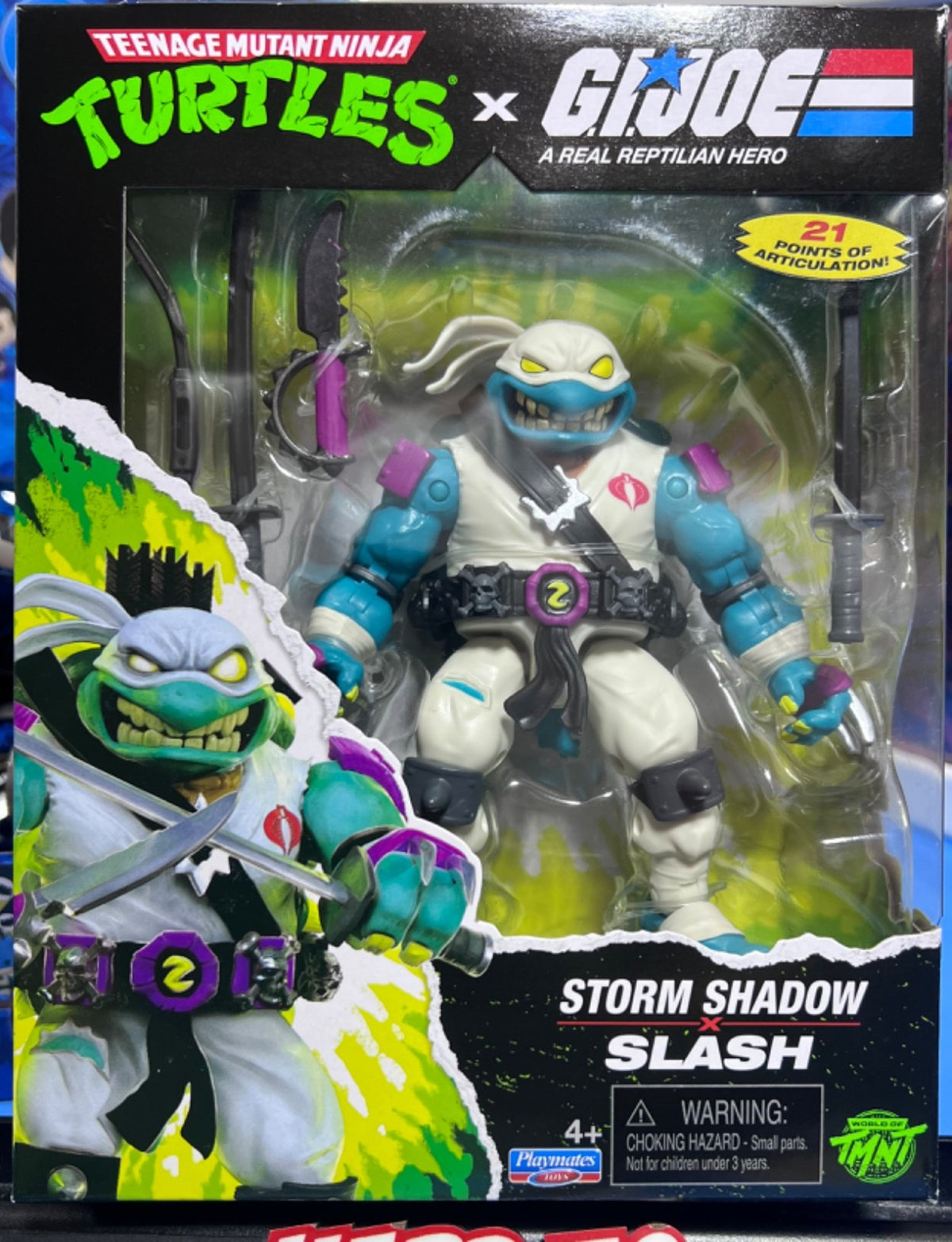 TEENAGE MUTANT NINJA TURTLES x GI JOE MASHUP, SLASH /STORM SHADOW - NIB