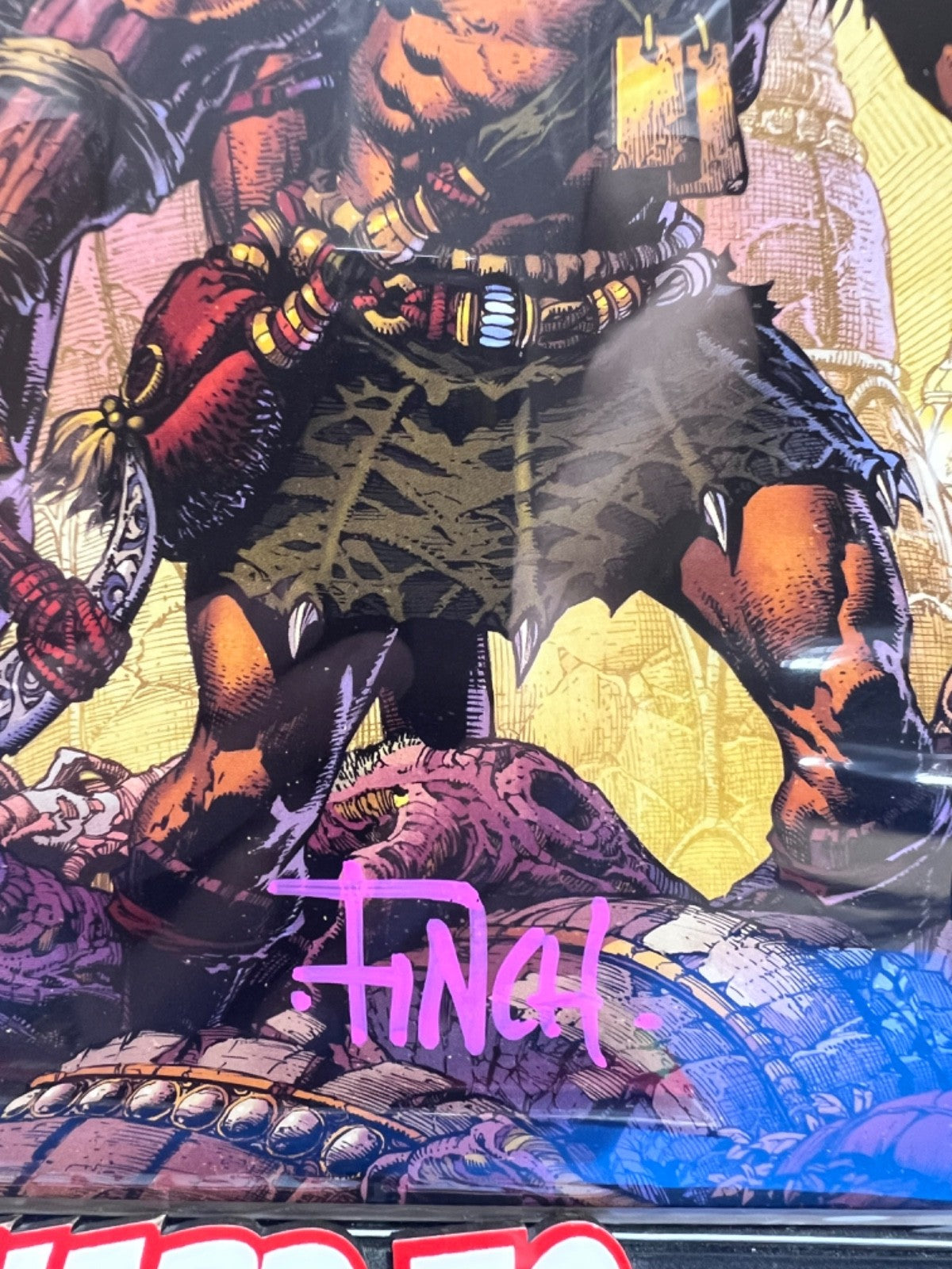 SKINBREAKER #1 SPOT FOIL THANK YOU 1 PER STORE SIGNED DAVID FINCH COA