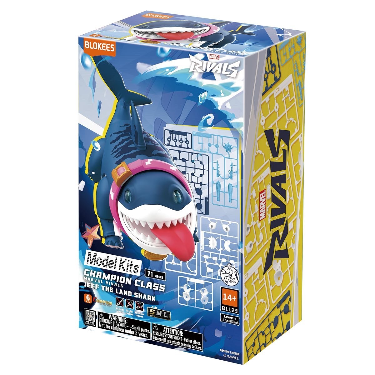 BLOKEES CHAMPION CLASS MARVEL RIVALS JEFF THE LAND SHARK - NIB