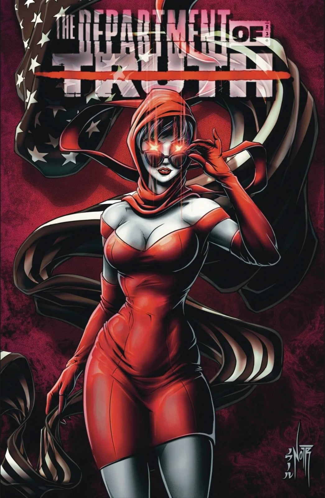 DEPARTMENT OF TRUTH #27 CONVENTION EXCLUSIVE FOIL & TRADE- NOIR LTD 500 - TYNION