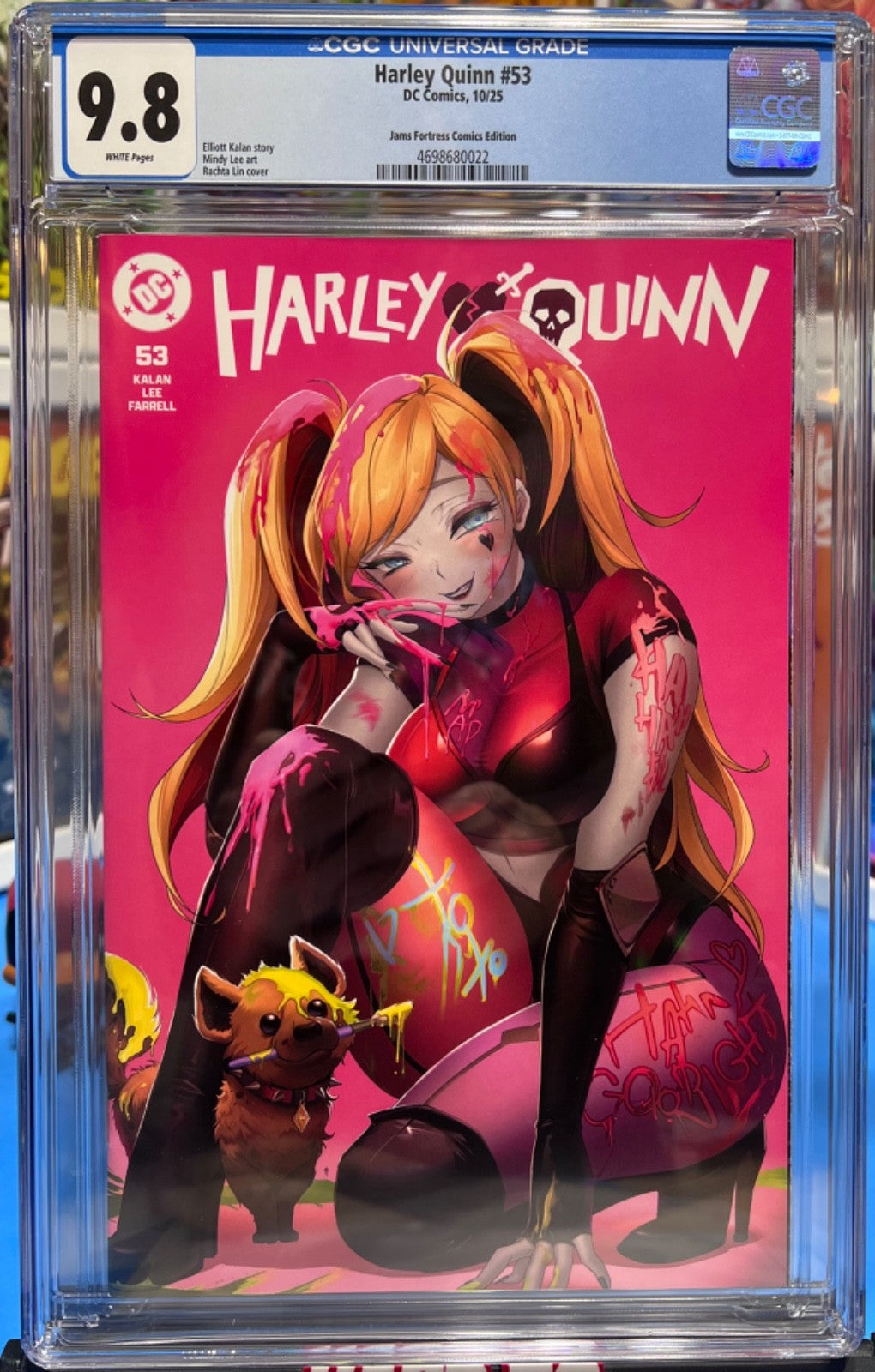 9.8 CGC HARLEY QUINN #53 CONVENTION EXCLUSIVE - RACHTA LIN - LTD 1K