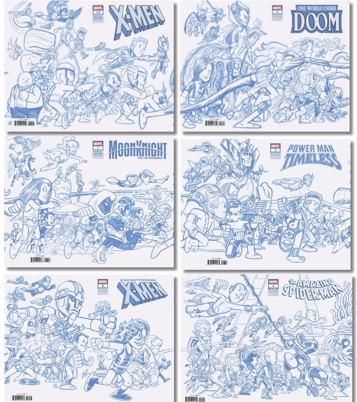 1:50 MARVEL UNIVERSE CONNECTING RATIO SET - GIARRUSO -  MISSING ONE -  14/15