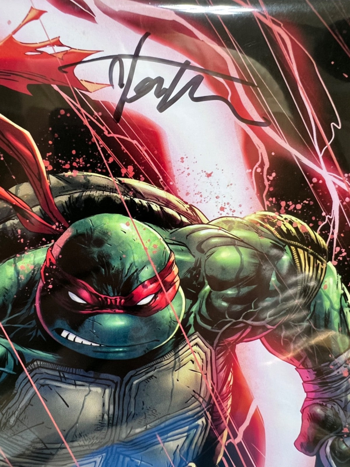 TMNT TEENAGE MUTANT NINJA TURTLES #300 SIGNED VIRGIN EXCLUSIVE RAPHAEL - KIRKHAM