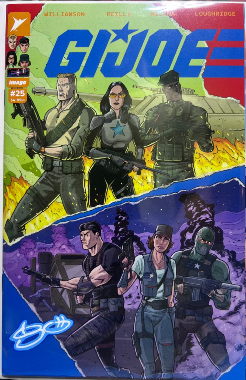 GI JOE #25 EXCLUSIVE SIGNED PREMIUM 'NEON' SIG BY VEGA - ENERGON  LTD 500