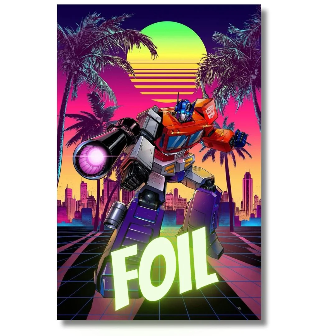 TRANSFORMERS #17 EXCLUSIVE FOIL - 80s RETRO - RAYMOND GAY  LTD 750