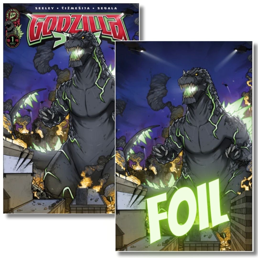 GODZILLA KAI-SEI #1 SDCC EXCLUSIVE TRADE  & FOIL VIRGIN - MELENDEZ - LTD 500