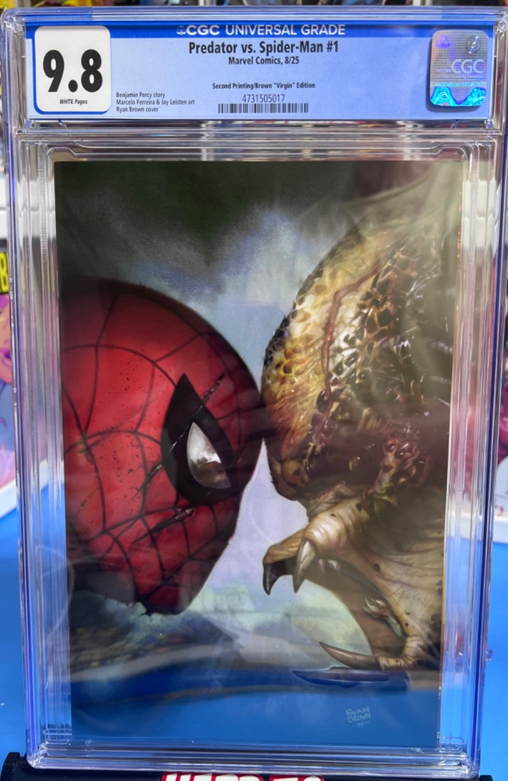 DARKDEALX - 1:25 PREDATOR vs SPIDER-MAN #1 2nd PRINT VIRGIN INCENTIVE