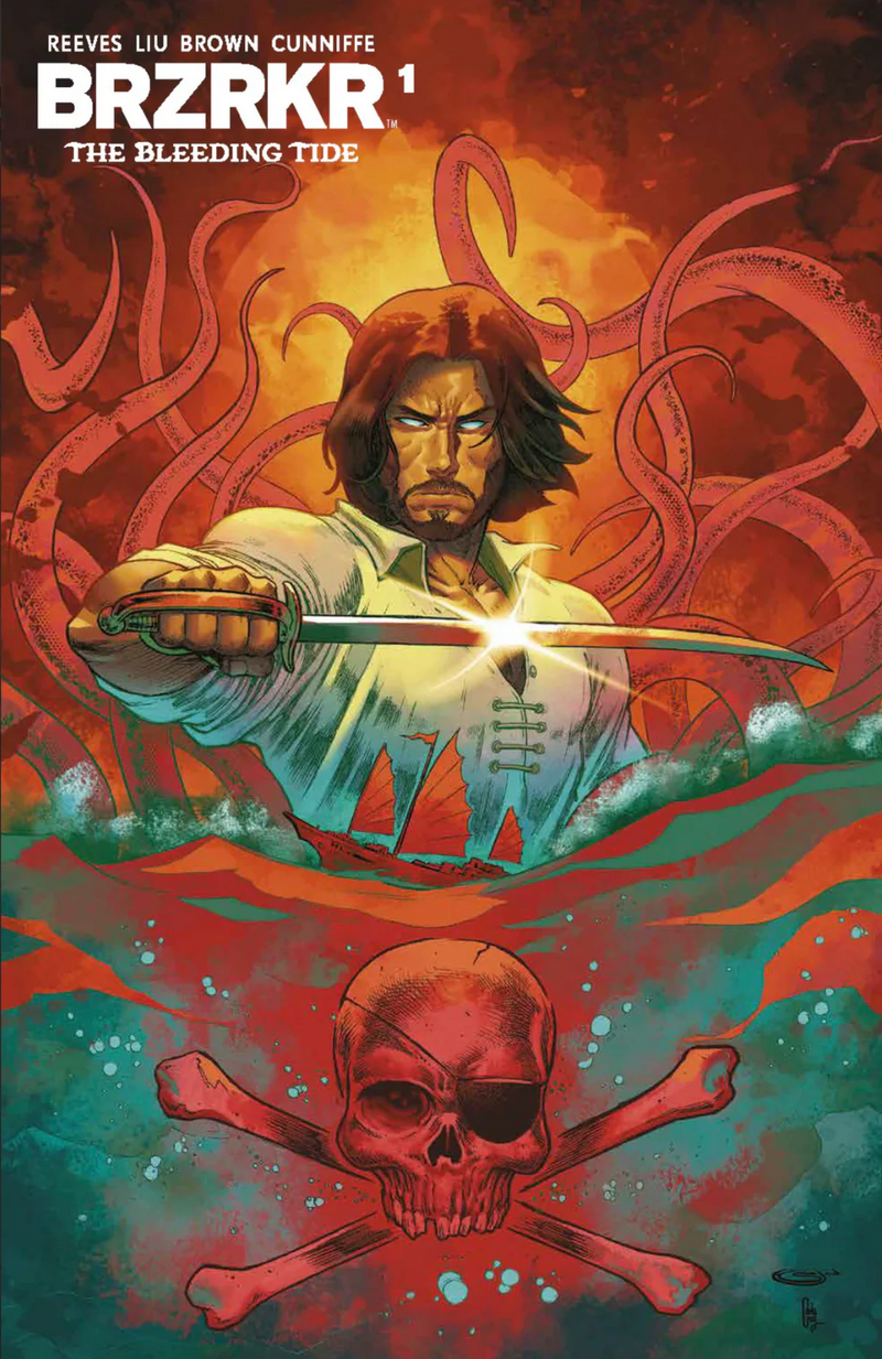 BRZRKR BLEEDING TIDE #1 TRADE & VIRGIN FOIL  EXCLUSIVE - SHAH  LTD 500 KEANU