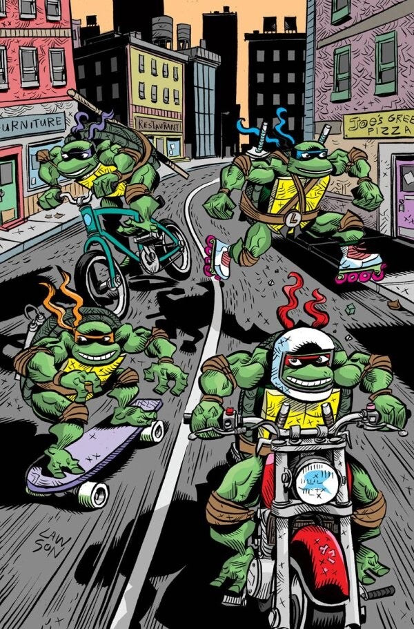 TEENAGE MUTANT NINJA TURTLES SATURDAY MORNING #2 VIRGIN RATIO SET 1:10 & 1:25