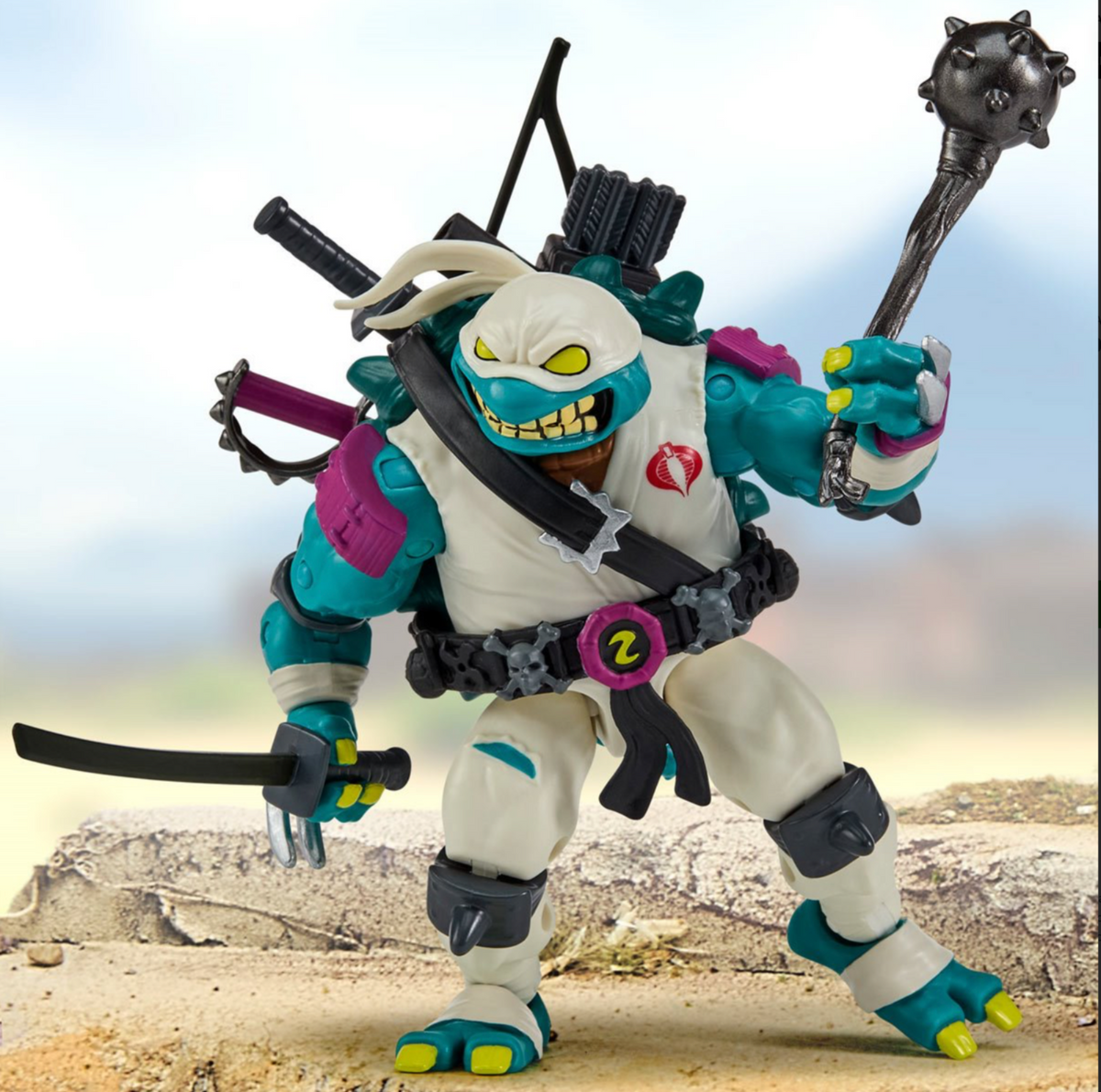 TEENAGE MUTANT NINJA TURTLES x GI JOE MASHUP, SLASH /STORM SHADOW - NIB